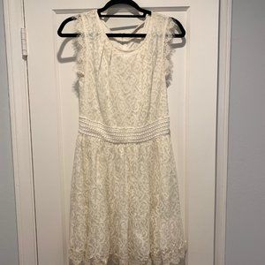 Dan Ling White Lace Dress